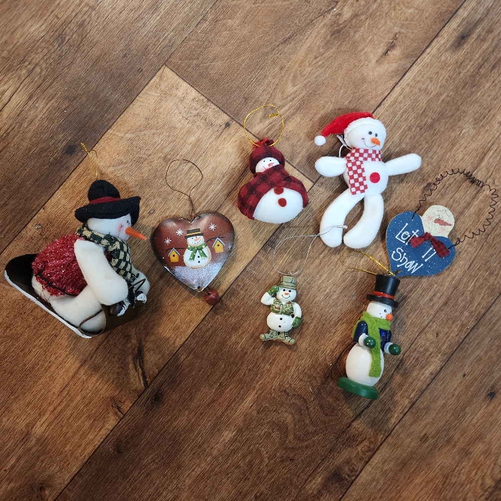Snowman Ornament Set